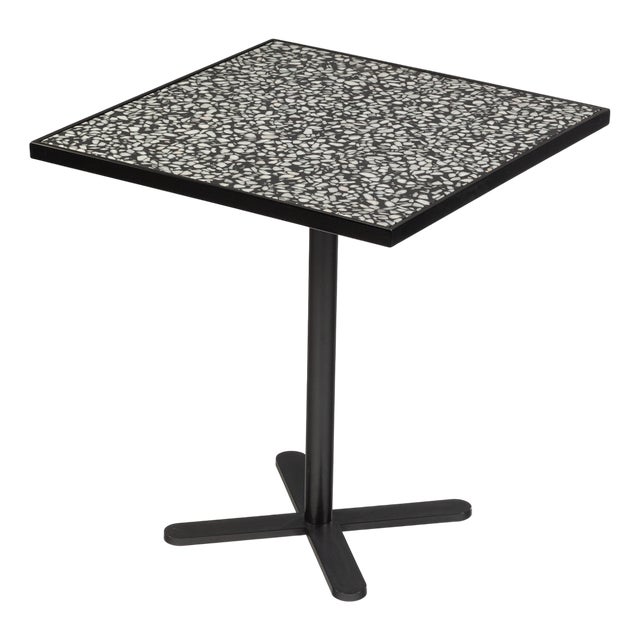 Praga Terrazo Black and White Table by Mambo Unlimited Ideas For Sale