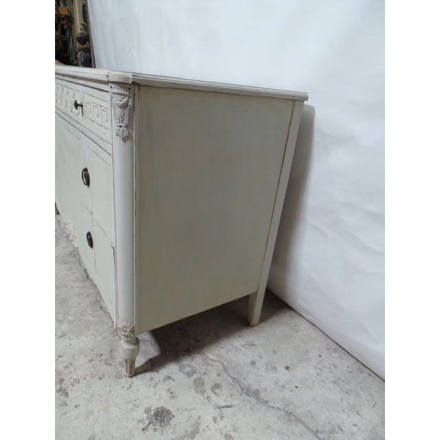 1920s Gustavian Style Unique 3 Drawer Chest of Drawers For Sale - Image 5 of 15