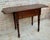Wood Drop-Leaf Side Table With Two Drawers, 1930s For Sale - Image 12 of 15