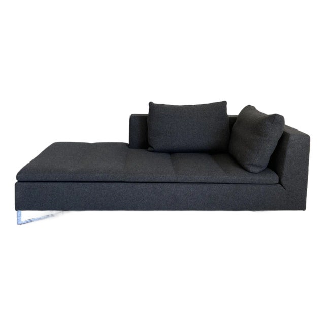 Modernist Chaise Lounge Sofa by Roche Bobois For Sale