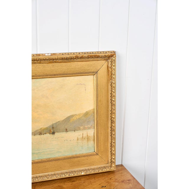 Late 19th Century George Stanfield Walters (English, 1838-1924) Signed Study of Boats Oil on Canvas For Sale In Charleston - Image 6 of 10