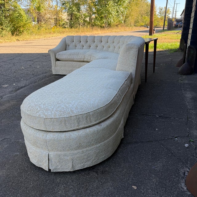 Mid-Century Modern Erwin Lambeth Mid Century Modern Sectional With Custom Sofa Table For Sale - Image 3 of 12