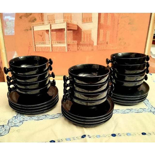 Tea Cups with Plates by Luigi Colani, 1970s, Set of 12 For Sale - Image 9 of 9