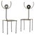 French French Brutalist Iron Accent Chair by Jean-Jacques Argueyrolles, 1990s For Sale - Image 3 of 8