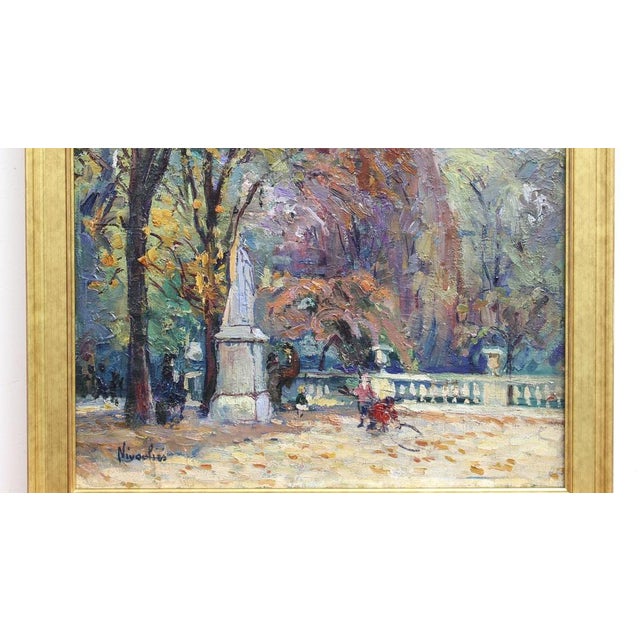 Marie de Nivouliès de Pierrefort, Le Jardin du Luxembourg, 1910, Oil on Canvas, Framed For Sale - Image 16 of 18