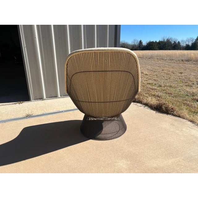 Bronze Warren Platner Bronze Wire Easy Chair for Knoll International, C 1966, Signed For Sale - Image 8 of 18
