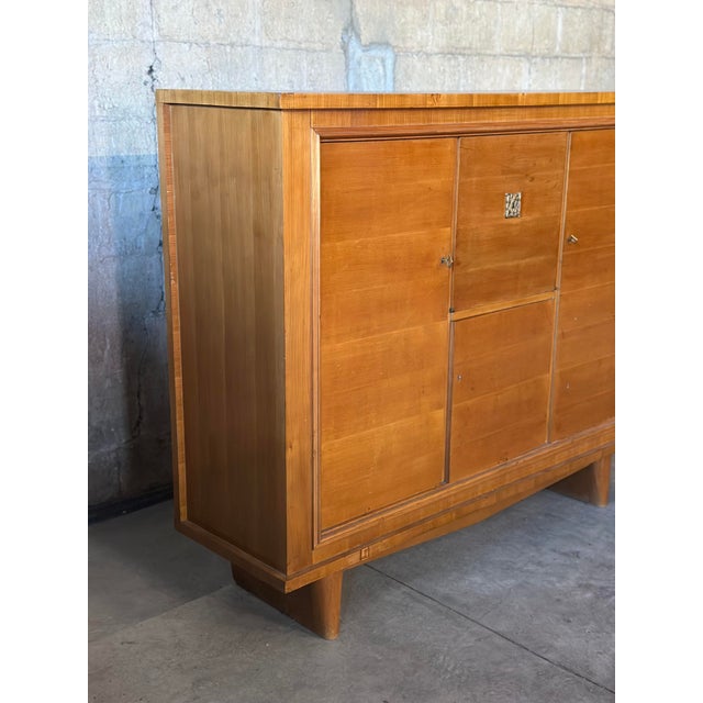 Wood French Art Deco Period Cabinet For Sale - Image 7 of 8