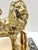 Vintage Brass Winged Lion Sculpture on Marble Base For Sale - Image 10 of 12
