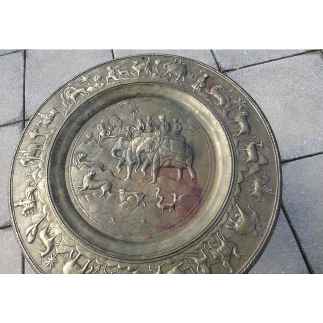 Indian Anglo Indian Folding Tray Table 30.5" in Diameter. For Sale - Image 3 of 14