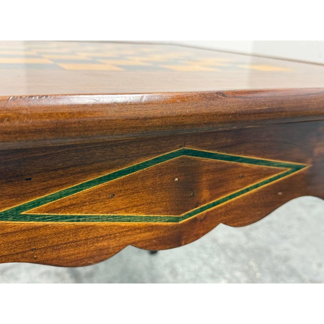 Mid-Century Italian Sorrento Reversible Game Table For Sale - Image 9 of 12