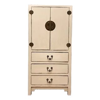 1990s Ivory Tribeca Loft Tall Cabinet For Sale
