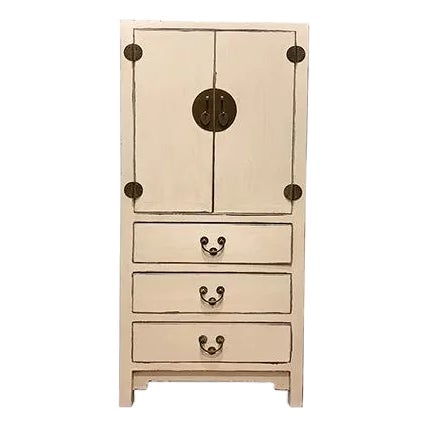 1990s Ivory Tribeca Loft Tall Cabinet For Sale
