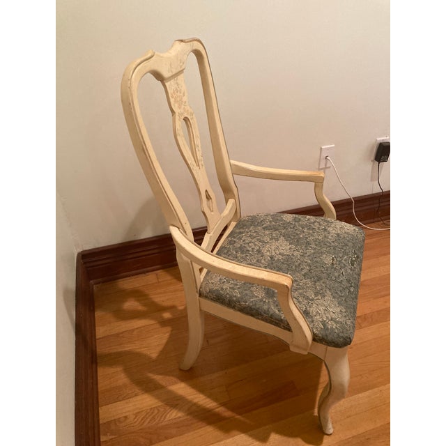 Country French Hand - Painted Accent Chair For Sale - Image 4 of 12