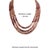 Late 20th Century Style Natural Strawberry Quartz Multi-Strand Statement Necklace, 18" For Sale - Image 11 of 14