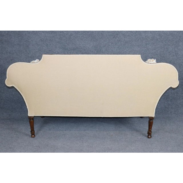 Traditional Period English 1790-1820s Era Mahogany Regency Settee For Sale - Image 3 of 12