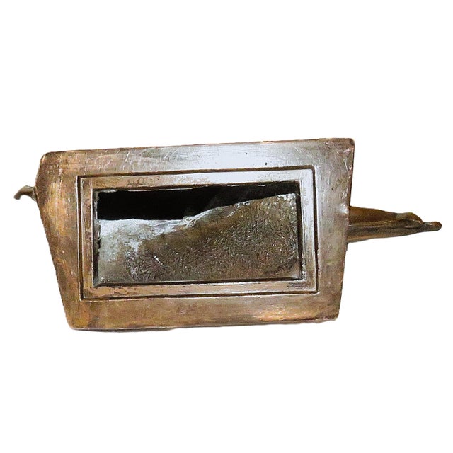 Pair of Art Deco Stylized Patinated Bronze Greyhound Dog Bookends For Sale - Image 4 of 4