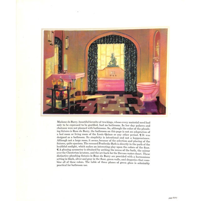 "Color and Style in Bathroom Furnishing and Decoration" 1929 For Sale - Image 10 of 12