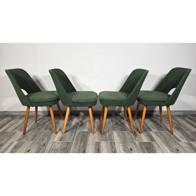 Oswald Haerdtl Dining Chairs by Oswald Haerdtl for Ton, 1950s, Set of 4 For Sale - Image 4 of 12