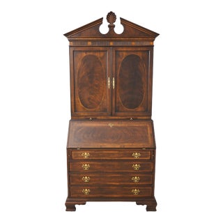 Drexel Heirlooms Inlaid Mahogany Secretary Desk For Sale