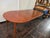 Mid- Century Danish Modern Teak Dining Table Round Opens Oval 105 Inches With 3 Leaves For Sale - Image 16 of 18