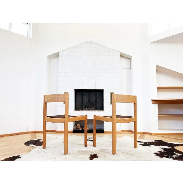 Dietiker 1963 Robert and Trix Haussmann Oak Dining Chairs - Set of 6 For Sale - Image 4 of 10