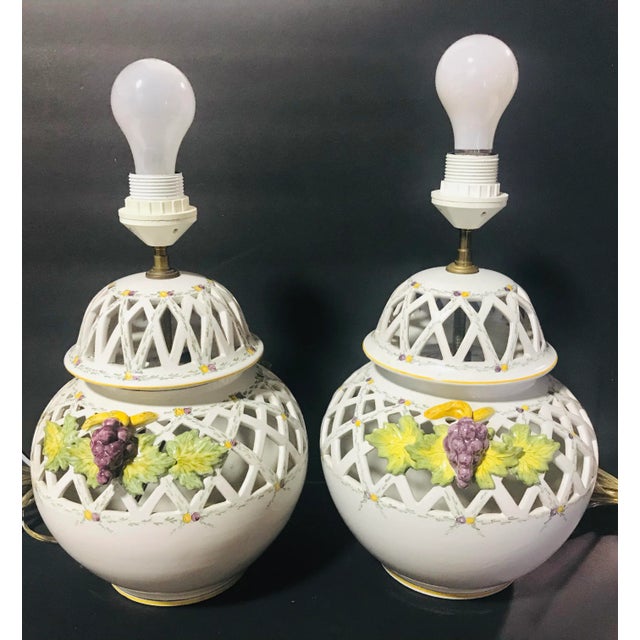 Faiencerie D’art De Malicorne Lamps - a Pair For Sale - Image 13 of 13