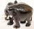 Mid 20th Century Anglo Indian Elephant Ebony Wood Hand Carved Sculpture For Sale - Image 5 of 13