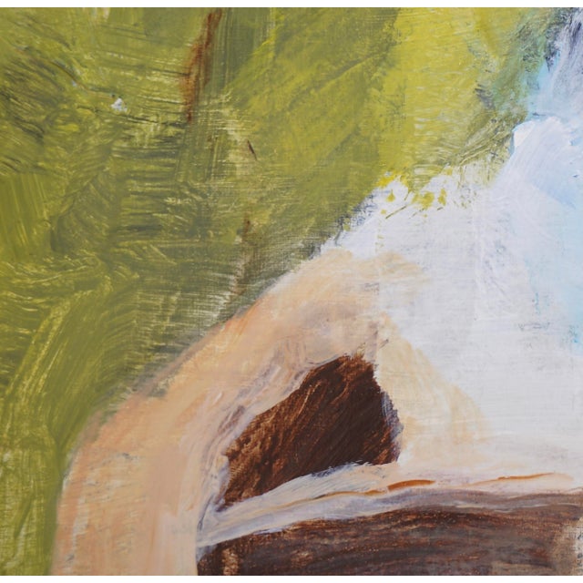 Abstract "Washed Ashore" Abstract Landscape Painting by Laurie MacMillan For Sale - Image 3 of 5