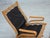 Wood Norwegian Model Kengu Armchair in Beige Furniture Leather from Rybo Rykken & Co, 1970s For Sale - Image 7 of 16