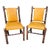 Pair of Old Hickory Leather Covered Chairs For Sale
