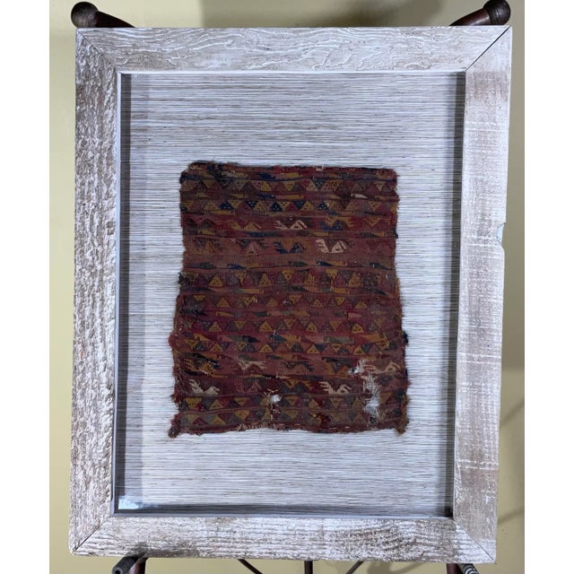 Pre Colombian Antique Peruvian Textile Fragment For Sale - Image 9 of 10