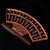 1970s 1970s Handcrafted Rosewood Fan-Shaped Abacus - Chinese Wooden Calculator With Stand For Sale - Image 5 of 9