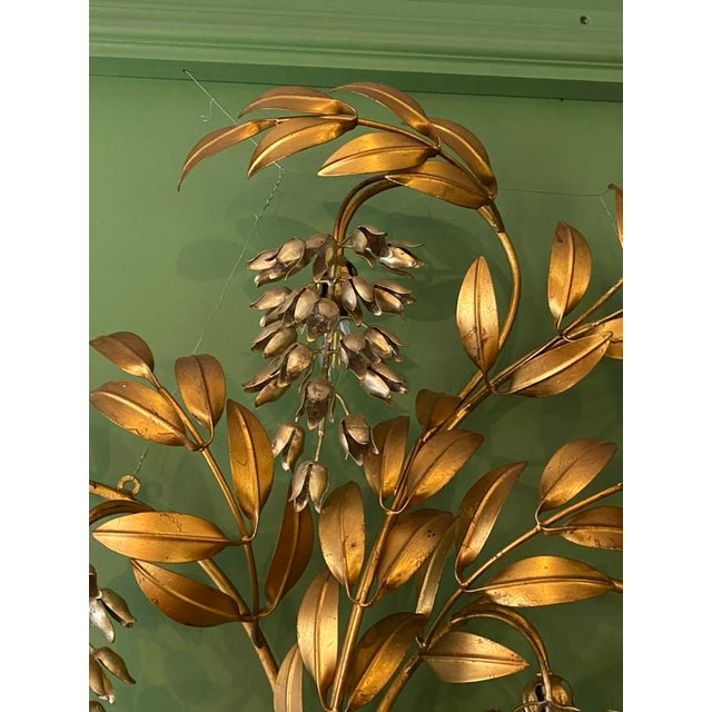 Gold Glycines Wall Lamp by Hans Kögl, 1970s For Sale - Image 8 of 14