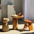 Side Table in Suar Wood with Circular Top and Column Base For Sale - Image 6 of 18