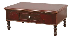 19th Century Victorian Wood Dressing Table Mirror With Jewelry Chest
