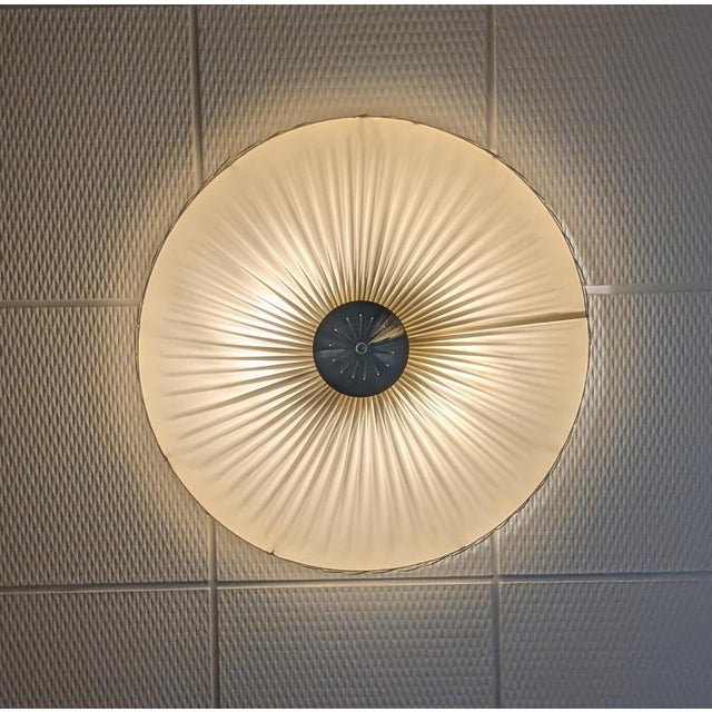 Mid-Century Modern Vintage Finnish Flush Mount by Paavo Tynell, 1950s For Sale - Image 3 of 18