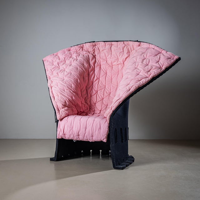 1980s Two Sculptural Lounge Chairs, “I Feltri” by Gaetano Pesce For Sale - Image 11 of 18