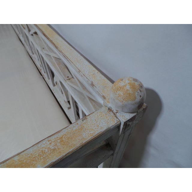 This is an Incredible 100% Original painted Swedish Gustavian sofa bed.