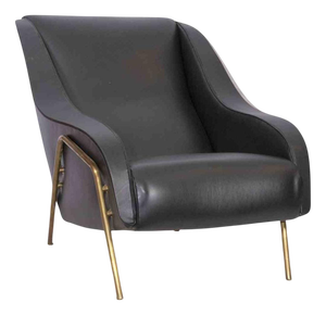Vintage Leather Armchair, 1950s