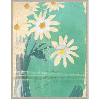 Bouquette de Marguerites Art Print in Acrylic Box Frame by Paule Marrot For Sale