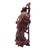 Mid 20th Century Mid Century Chinese Hand Carved Wood Figure of Shou Xing Longevity Deity 12.75" For Sale - Image 5 of 11