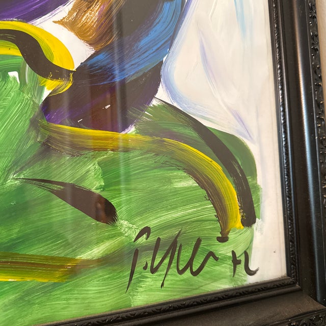 Abstract 1970s Original Peter Keil Abstract Painting ~ Framed For Sale - Image 3 of 12