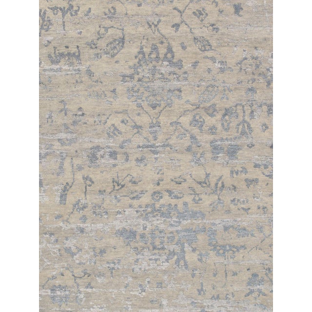 2020s Pasargad Home Transitiona Silver Area Rug- 7'11" X 9'10" For Sale - Image 5 of 6