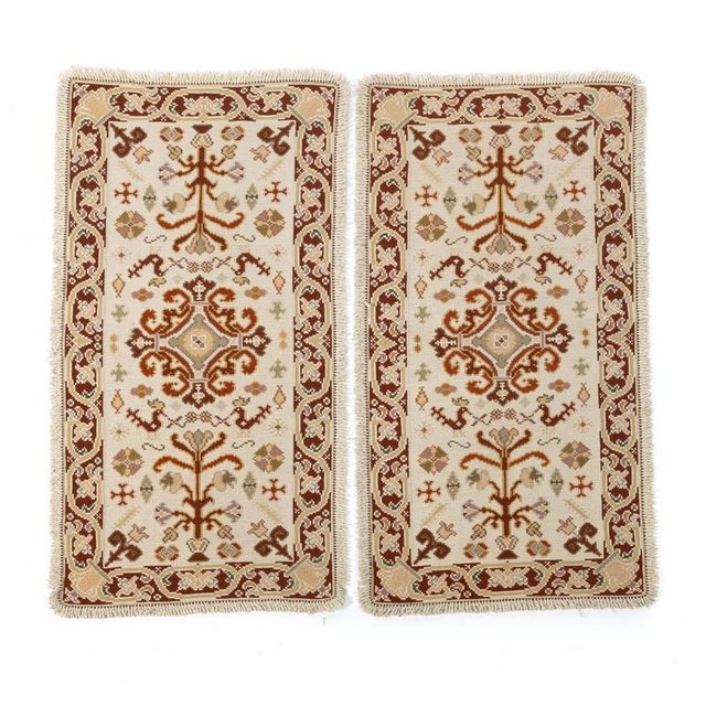 Portuguese Arraiolos Wool Rugs, Set of 2 For Sale - Image 6 of 6