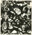 Extremely rare, original serigraph (silkscreen) after the black and white pour painting by Jackson Pollock, from the...