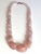 Large Rose Quartz Statement Necklace | Knotted Silk Cord | 304 Stainless Steel Clasp | Luxe Pink Gemstone Beaded Necklace For Sale - Image 12 of 17