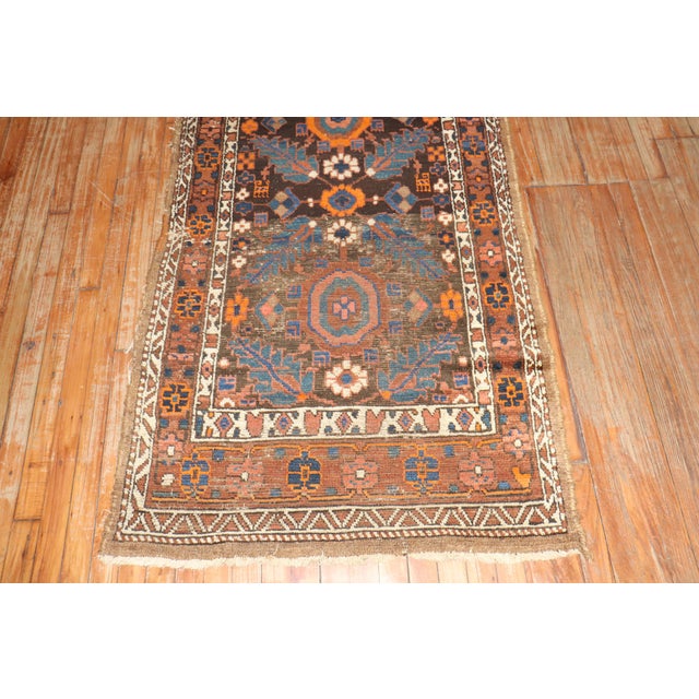 Textile Antique Kurd Runner, 3'3'' X 12' For Sale - Image 7 of 7