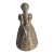 Antique Bronze Brass Maiden Victorian Lady Bell England Figural Tea Bell For Sale