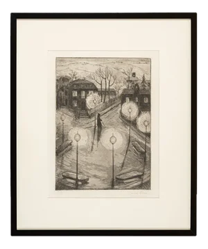 Night Watchman, Print, Framed