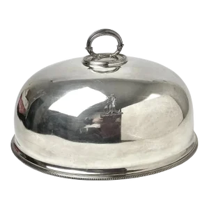 Late 19th Century Silverplate Food or Meat Dome Cover by Collis & Co England